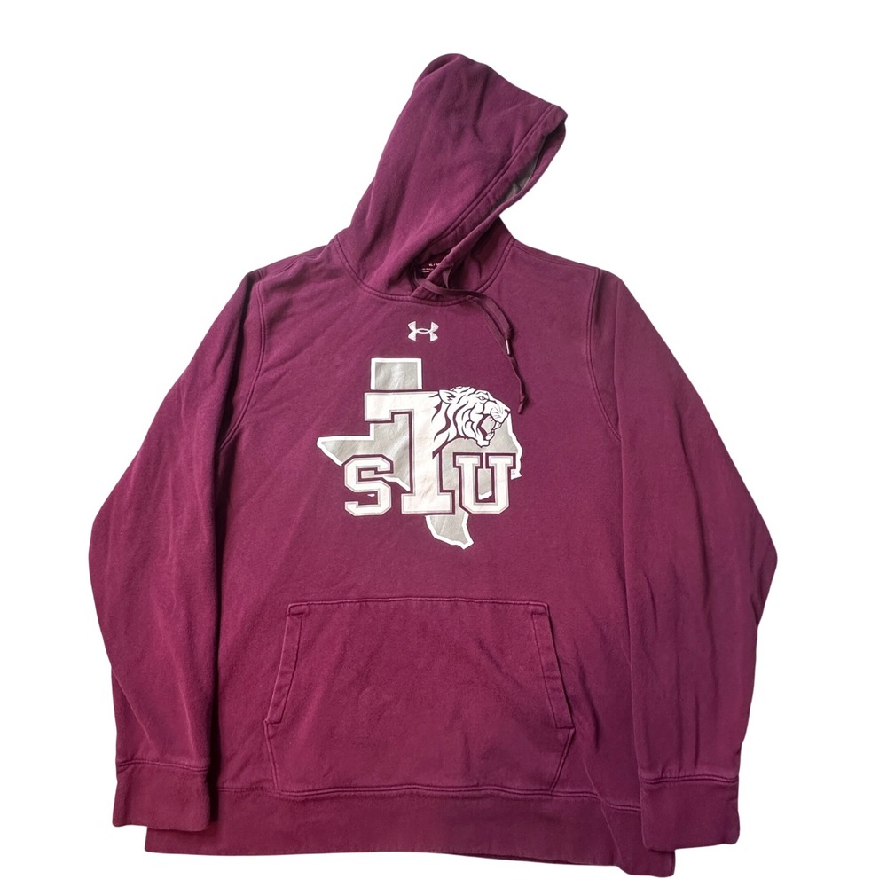 Under Armour Hoodie Mens XL Maroon TSU Texas Southern University Tigers Pullover